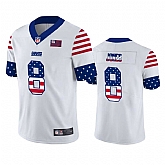 Nike Giants 8 Daniel Jones White USA Flag Fashion Limited Jersey Dyin,baseball caps,new era cap wholesale,wholesale hats